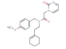 N-(2-cyclohex-1-en-1-ylethyl)-N-(4-methoxybenzyl)-2-(2-oxopyrimidin-1(2H)-yl)acetamide