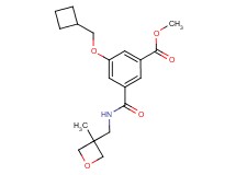 methyl 3-(cyclobutylmethoxy)-5-({[(3-methyl-3-oxetanyl)methyl]amino}carbonyl)benzoate