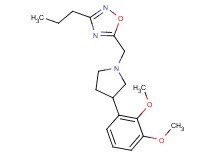 5-{[3-(2,3-dimethoxyphenyl)-1-pyrrolidinyl]methyl}-3-propyl-1,2,4-oxadiazole