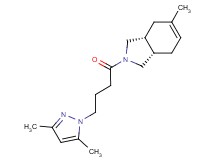 (3aR*,7aS*)-2-[4-(3,5-dimethyl-1H-pyrazol-1-yl)butanoyl]-5-methyl-2,3,3a,4,7,7a-hexahydro-1H-isoindole