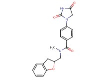 N-(2,3-dihydro-1-benzofuran-2-ylmethyl)-4-(2,4-dioxo-1-imidazolidinyl)-N-methylbenzamide