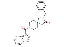 2-benzyl-8-(pyrazolo[1,5-a]pyridin-3-ylcarbonyl)-2,8-diazaspiro[4.5]decan-3-one