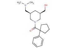 {(3R*,5R*)-5-[(dimethylamino)methyl]-1-[(1-phenylcyclopentyl)carbonyl]-3-piperidinyl}methanol
