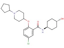 5-chloro-2-[(1-cyclopentyl-4-piperidinyl)oxy]-N-(trans-4-hydroxycyclohexyl)benzamide