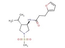 3-(2-furyl)-N-[(3R*,4S*)-4-isopropyl-1-(methylsulfonyl)-3-pyrrolidinyl]propanamide