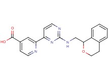 2-{2-[(3,4-dihydro-1H-isochromen-1-ylmethyl)amino]pyrimidin-4-yl}isonicotinic acid