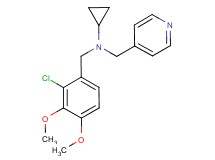 (2-chloro-3,4-dimethoxybenzyl)cyclopropyl(pyridin-4-ylmethyl)amine