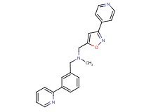 N-methyl-N-[3-(2-pyridinyl)benzyl]-1-[3-(4-pyridinyl)-5-isoxazolyl]methanamine