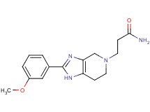 3-[2-(3-methoxyphenyl)-1,4,6,7-tetrahydro-5H-imidazo[4,5-c]pyridin-5-yl]propanamide