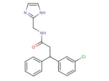 3-(3-chlorophenyl)-N-(1H-imidazol-2-ylmethyl)-3-phenylpropanamide