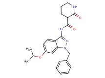 N-(1-benzyl-6-isopropoxy-1H-indazol-3-yl)-2-oxopiperidine-3-carboxamide