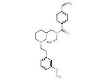 N-ethyl-N-({1-[2-(3-methoxyphenyl)ethyl]-3-piperidinyl}methyl)-4-vinylbenzamide