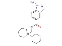 1-methyl-N-[(1-piperidin-1-ylcyclohexyl)methyl]-1H-benzimidazole-5-carboxamide