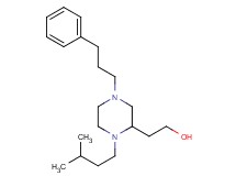 2-[1-(3-methylbutyl)-4-(3-phenylpropyl)-2-piperazinyl]ethanol