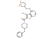 6-[(4-benzyl-1-piperidinyl)carbonyl]-N-[(1,1-dioxidotetrahydro-3-thienyl)methyl]-5-methylthieno[2,3-d]pyrimidin-4-amine