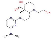 (4aS*,8aR*)-6-[4-(dimethylamino)-2-pyrimidinyl]-1-(2-hydroxyethyl)octahydro-1,6-naphthyridine-4a(2H)-carboxylic acid