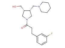 [(3R*,4R*)-1-[3-(3-fluorophenyl)propanoyl]-4-(1-piperidinylmethyl)-3-pyrrolidinyl]methanol