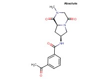 3-acetyl-N-[(7S,8aS)-2-methyl-1,4-dioxooctahydropyrrolo[1,2-a]pyrazin-7-yl]benzamide