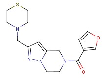 5-(3-furoyl)-2-(4-thiomorpholinylmethyl)-4,5,6,7-tetrahydropyrazolo[1,5-a]pyrazine