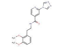 N-[2-(2,3-dimethoxyphenyl)ethyl]-2-(4H-1,2,4-triazol-4-yl)isonicotinamide