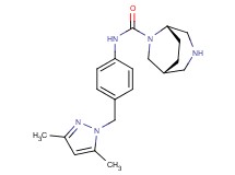 rel-(1R,5S)-N-{4-[(3,5-dimethyl-1H-pyrazol-1-yl)methyl]phenyl}-3,6-diazabicyclo[3.2.2]nonane-6-carboxamide hydrochloride