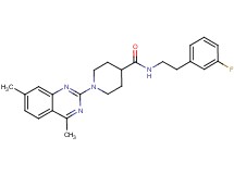 1-(4,7-dimethyl-2-quinazolinyl)-N-[2-(3-fluorophenyl)ethyl]-4-piperidinecarboxamide