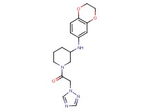 N-(2,3-dihydro-1,4-benzodioxin-6-yl)-1-(1H-1,2,4-triazol-1-ylacetyl)-3-piperidinamine