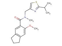 N-[(2-isopropyl-1,3-thiazol-4-yl)methyl]-6-methoxy-N-methyl-5-indanecarboxamide