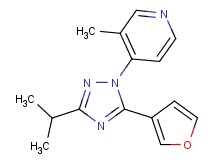 4-[5-(3-furyl)-3-isopropyl-1H-1,2,4-triazol-1-yl]-3-methylpyridine