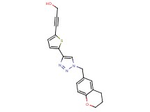 3-{5-[1-(3,4-dihydro-2H-chromen-6-ylmethyl)-1H-1,2,3-triazol-4-yl]-2-thienyl}prop-2-yn-1-ol