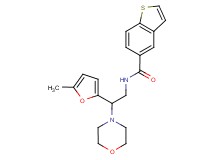 N-[2-(5-methyl-2-furyl)-2-(4-morpholinyl)ethyl]-1-benzothiophene-5-carboxamide