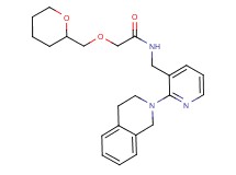 N-{[2-(3,4-dihydro-2(1H)-isoquinolinyl)-3-pyridinyl]methyl}-2-(tetrahydro-2H-pyran-2-ylmethoxy)acetamide
