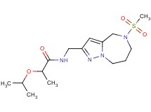 2-isopropoxy-N-{[5-(methylsulfonyl)-5,6,7,8-tetrahydro-4H-pyrazolo[1,5-a][1,4]diazepin-2-yl]methyl}propanamide