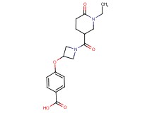 4-({1-[(1-ethyl-6-oxo-3-piperidinyl)carbonyl]-3-azetidinyl}oxy)benzoic acid