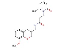 N-[(8-methoxy-3,4-dihydro-2H-chromen-3-yl)methyl]-3-(6-methyl-2-oxopyridin-1(2H)-yl)propanamide