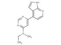 N-ethyl-N-methyl-6-(1H-pyrrolo[2,3-b]pyridin-4-yl)-4-pyrimidinamine hydrochloride