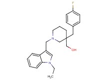 [1-[(1-ethyl-1H-indol-3-yl)methyl]-3-(4-fluorobenzyl)-3-piperidinyl]methanol