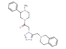 2-({1-[2-(4-methyl-3-phenyl-1-piperazinyl)-2-oxoethyl]-1H-tetrazol-5-yl}methyl)-1,2,3,4-tetrahydroisoquinoline