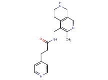 N-[(3-methyl-5,6,7,8-tetrahydro-2,7-naphthyridin-4-yl)methyl]-3-(4-pyridinyl)propanamide