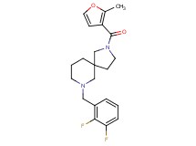 7-(2,3-difluorobenzyl)-2-(2-methyl-3-furoyl)-2,7-diazaspiro[4.5]decane