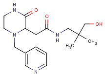 N-(3-hydroxy-2,2-dimethylpropyl)-2-[3-oxo-1-(3-pyridinylmethyl)-2-piperazinyl]acetamide