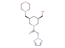 [(3R*,5R*)-5-(4-morpholinylmethyl)-1-(2H-1,2,3-triazol-2-ylacetyl)-3-piperidinyl]methanol