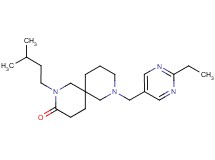8-[(2-ethyl-5-pyrimidinyl)methyl]-2-(3-methylbutyl)-2,8-diazaspiro[5.5]undecan-3-one