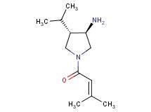 (3R*,4S*)-4-isopropyl-1-(3-methyl-2-butenoyl)-3-pyrrolidinamine
