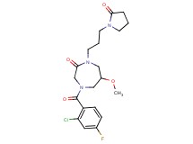 4-(2-chloro-4-fluorobenzoyl)-6-methoxy-1-[3-(2-oxo-1-pyrrolidinyl)propyl]-1,4-diazepan-2-one