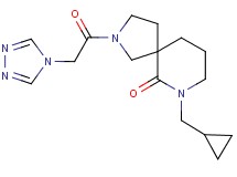 7-(cyclopropylmethyl)-2-(4H-1,2,4-triazol-4-ylacetyl)-2,7-diazaspiro[4.5]decan-6-one