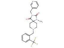 1-methyl-3-(3-pyridinylmethyl)-8-[2-(trifluoromethyl)benzyl]-1,3,8-triazaspiro[4.5]decane-2,4-dione