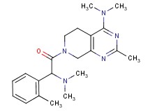 7-[(dimethylamino)(2-methylphenyl)acetyl]-N,N,2-trimethyl-5,6,7,8-tetrahydropyrido[3,4-d]pyrimidin-4-amine