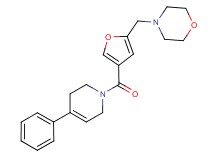 4-({4-[(4-phenyl-3,6-dihydropyridin-1(2H)-yl)carbonyl]-2-furyl}methyl)morpholine