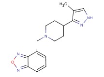 4-{[4-(4-methyl-1H-pyrazol-3-yl)piperidin-1-yl]methyl}-2,1,3-benzoxadiazole